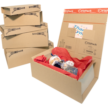 Ghid ambalaje eCommerce – cutii colet cu bandă adezivă Netpack