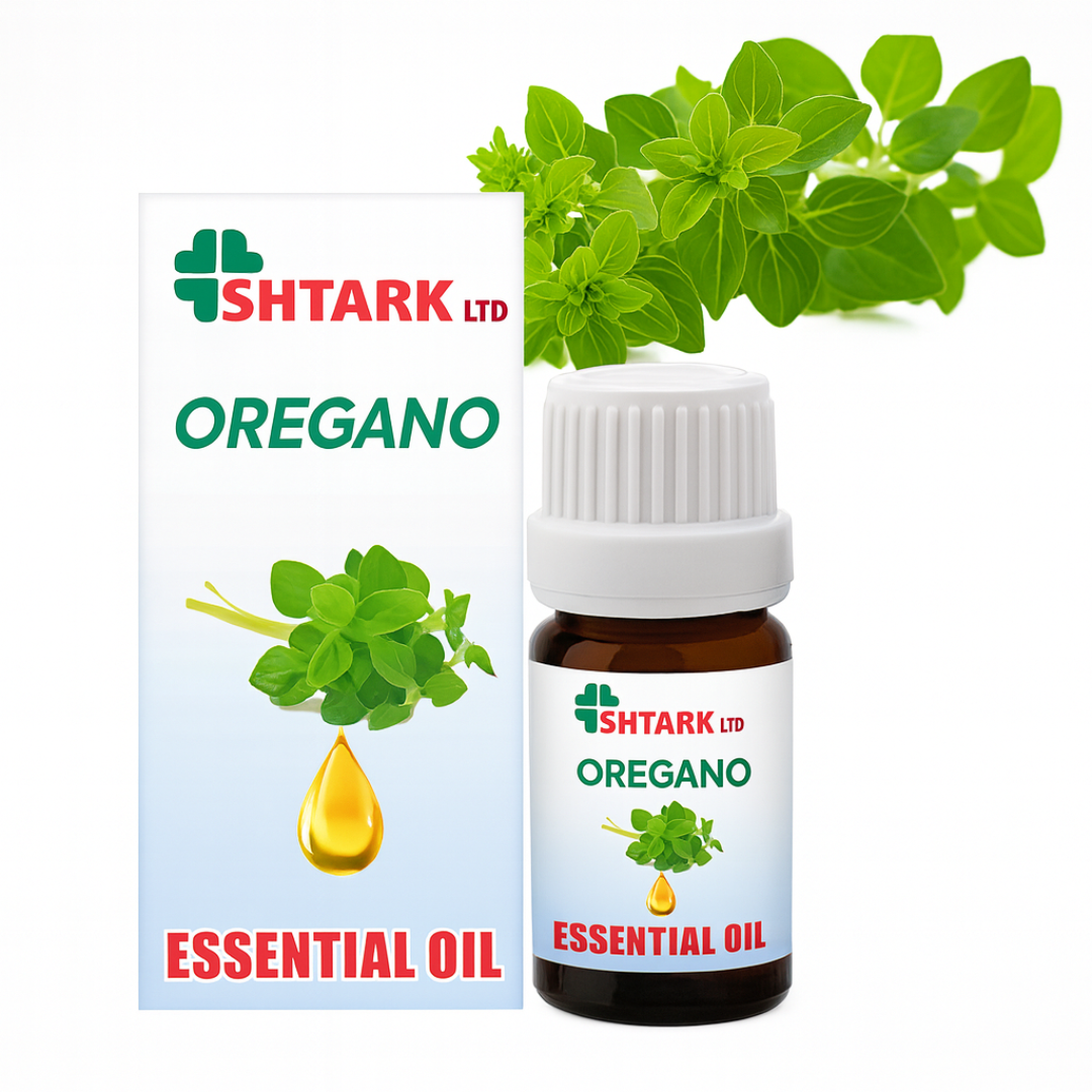 Ulei esențial de Oregano Netpack – sticluță 10 ml și frunze de oregano – fotografie produs