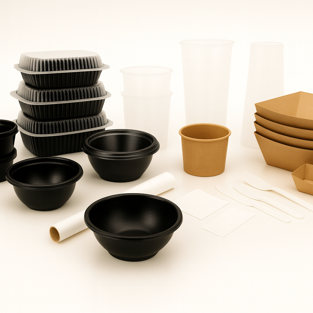 Ambalaje alimentare pentru HoReCa caserole, boluri, pahare, capace – Netpack