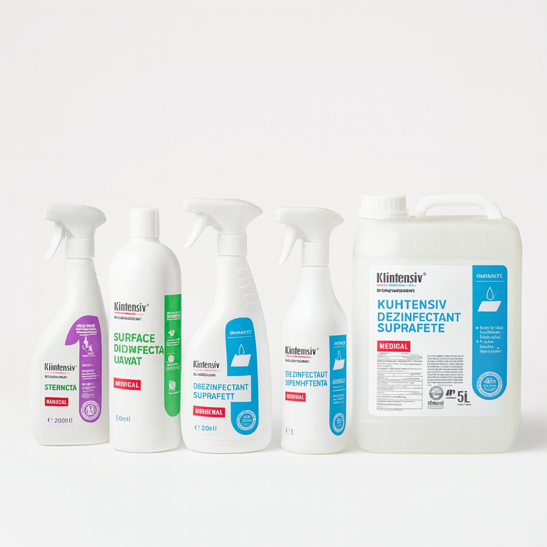 Dezinfectanți profesionali avizați MS – spray 500 ml, 1 L, canistră 5 L Klintensiv/Sterisol