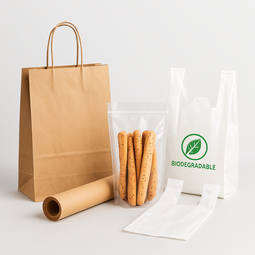 Pungi și sacoșe Netpack – pungi de hârtie, hârtie de împachetat, pungi alimentare transparente și sacoșe biodegradabile