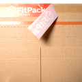BookBox – detaliu material carton kraft / marcaj pe ambalaj