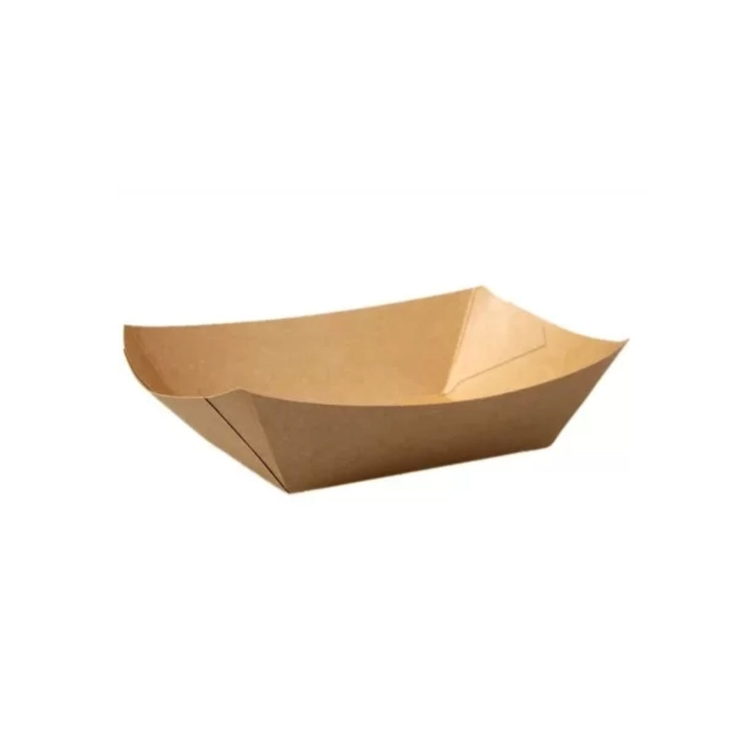 Bărcuțe Carton Kraft Natur – 400 cc și 800 cc | 100 buc/set