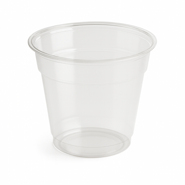 Pahare rPET Transparent Paccor 280 ml cu Capace – Set 100 Bucăți | Ø95 mm