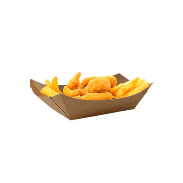 Bărcuțe Carton Kraft Natur – 400 cc și 800 cc | 100 buc/set