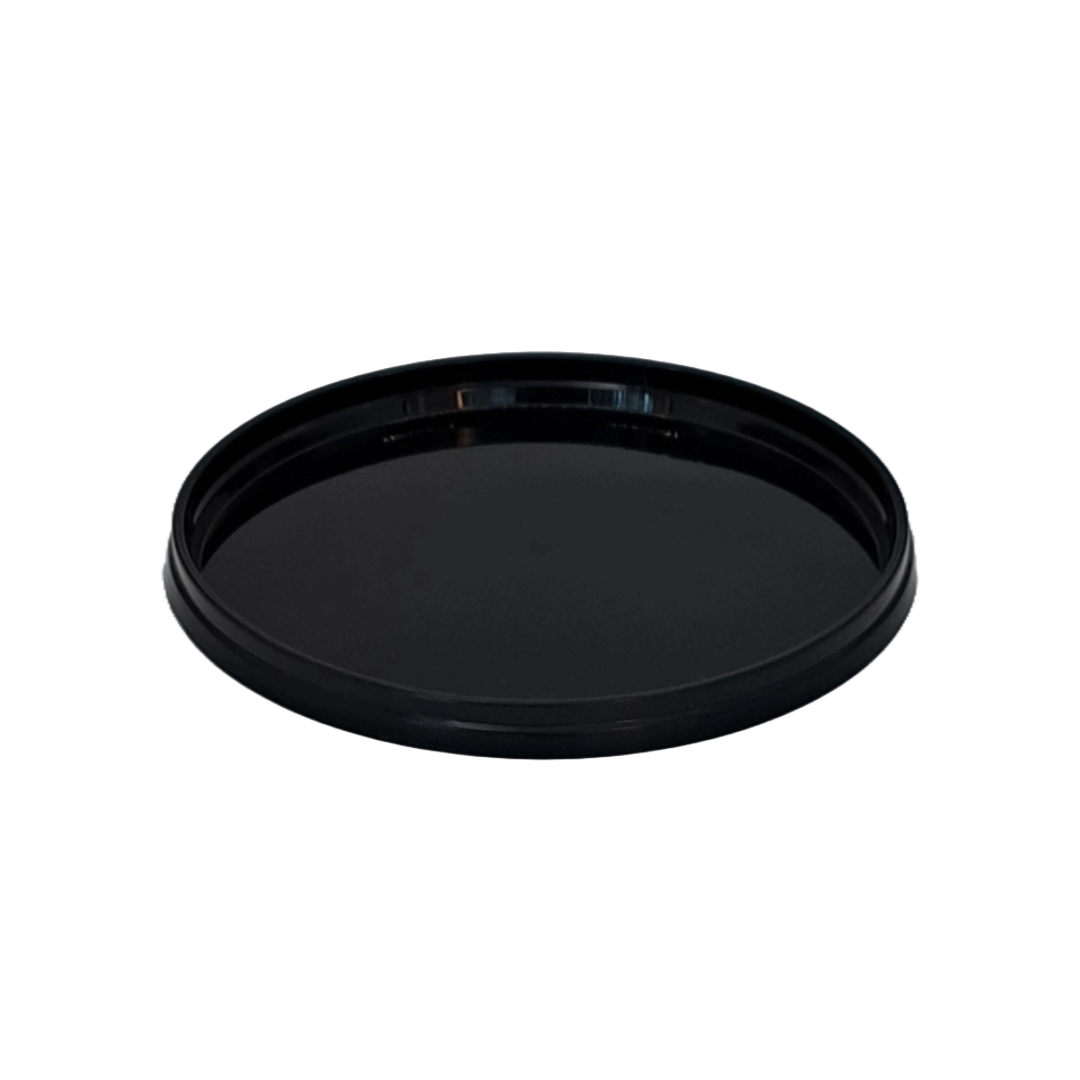 Capac negru PP pentru bol supă Ø130 mm – compatibil 16 oz, Netpack