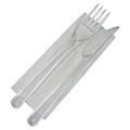 Set tacâmuri unică folosință cu șervețel – furculiță și cuțit (bis)
