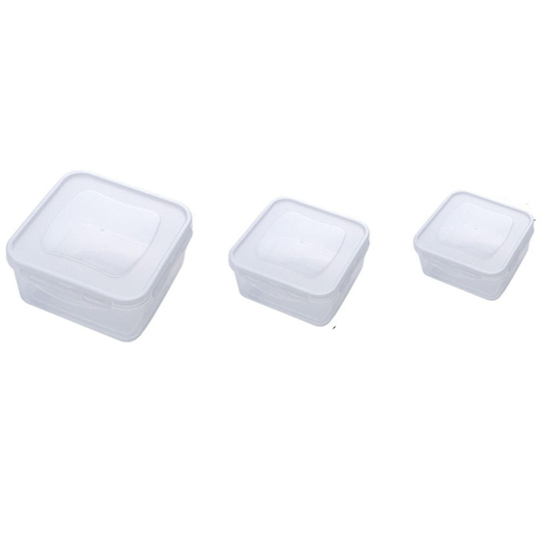 Cutii Plastic Albe Pătrate KT5 – Set 6 Bucăți | 5 kg & Capace