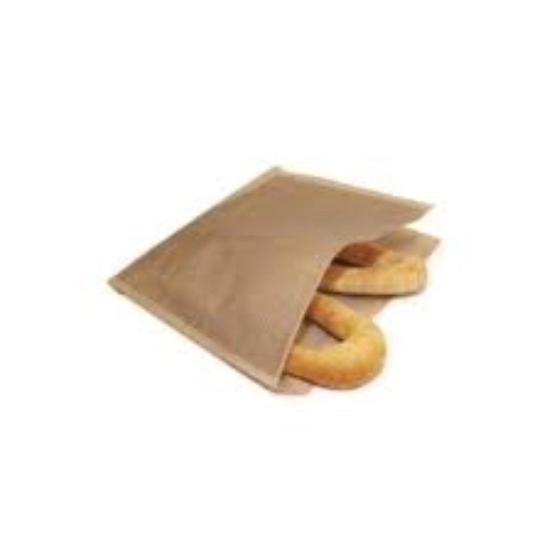 Colțar Hârtie Natur MG Lucioasă pentru Covrigi 15x15 cm – 100 bucăți/set