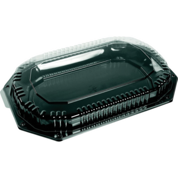 Platouri Ovale Plastic & Capace – 35 cm și 45 cm (10 buc/set)