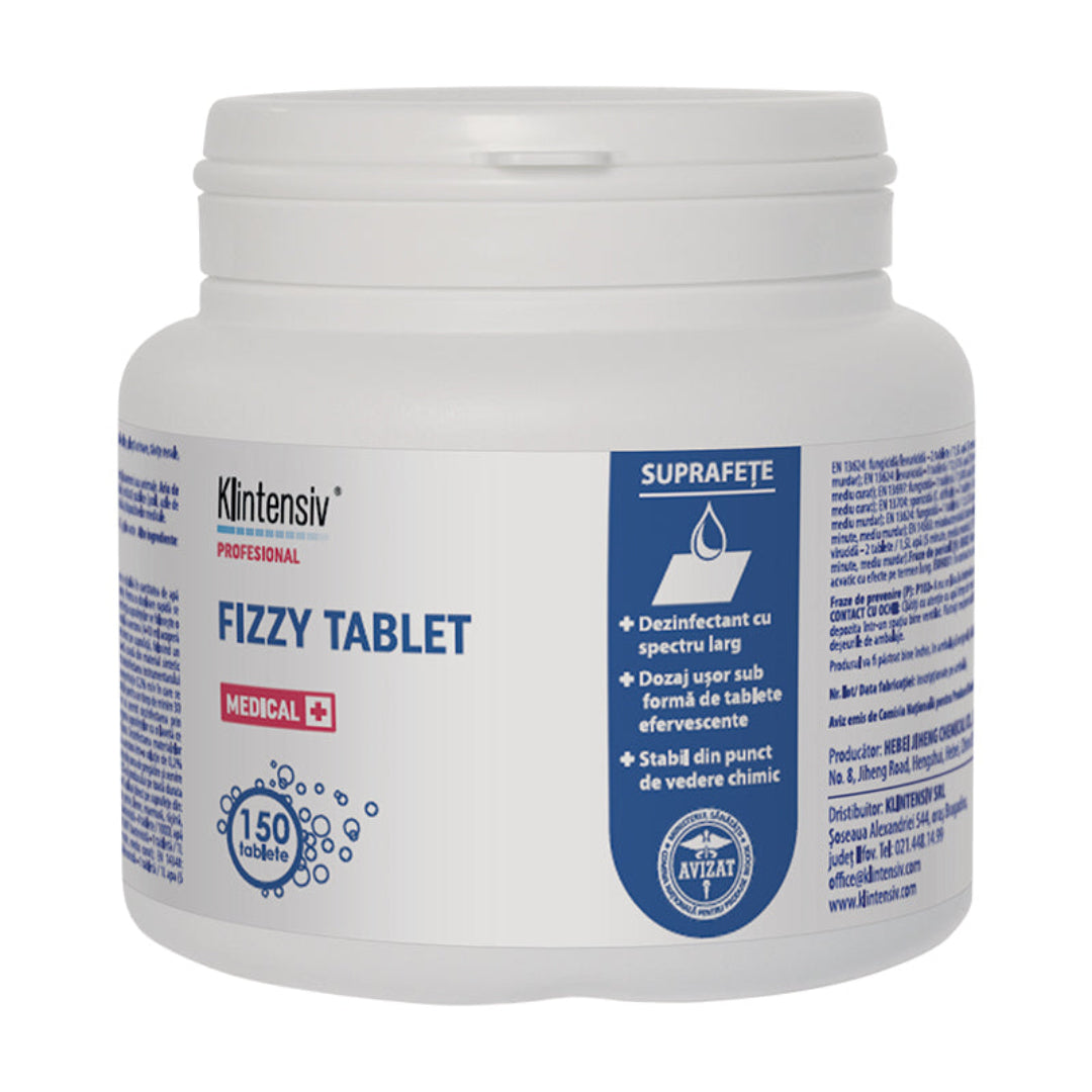 Klintensiv Fizzy Tablet – Tablete cloramină, cutie 150 buc, avizat MS
