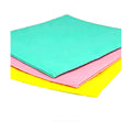 Lavete microfibră 40×40 cm – set 3 culori (turcoaz, roz, galben), foto produs pe fundal alb | Netpack