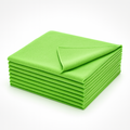 Lavete microfibră 40×40 cm verzi – set 20, absorbante și reutilizabile | Netpack