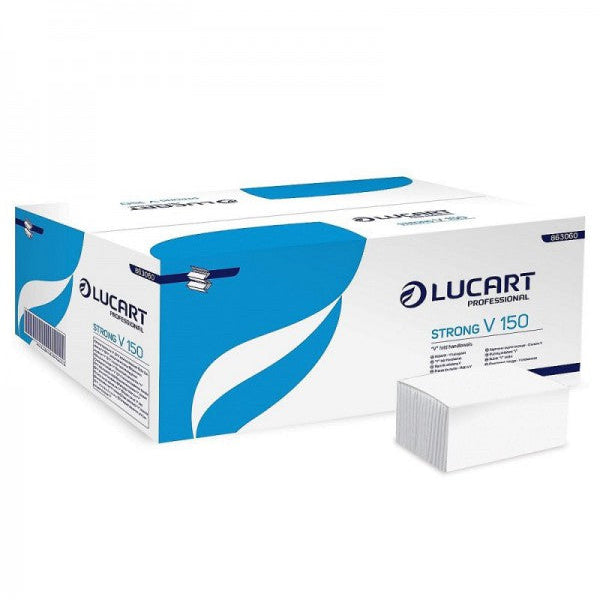 Lucart Prosoape Pliate – Set 150 Bucăți Albe & 250 Bucăți Verzi
