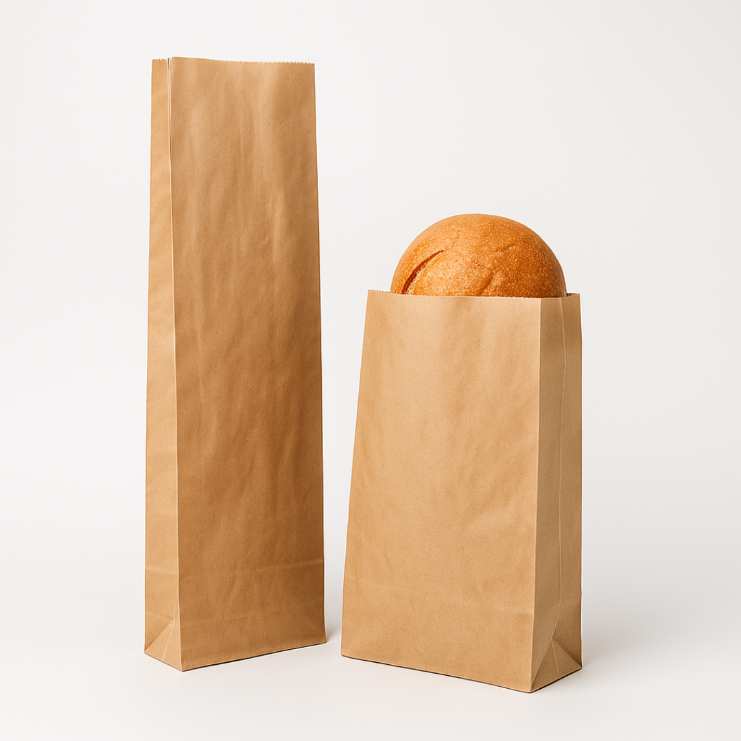 Pungi din hârtie natur kraft pentru panificație – baghetă și pâine 1 – 2 kg