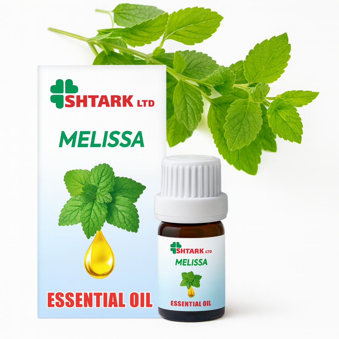 Ulei esențial de Melissa Roiniță Netpack 5 ml, aromă calmantă citrică pentru relaxare și aromaterapie.
